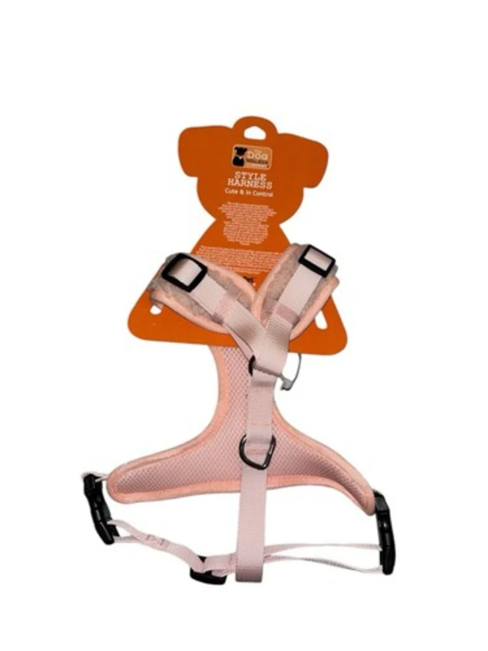 The Dog Walker Company Pink Fleece lined Puppy/Dog Harness, Large